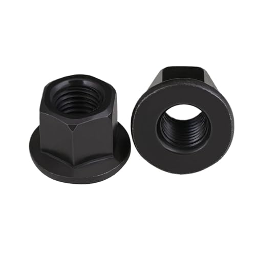 Hohe Flanschmutter mit Polsterhöhenmutter/Druckplattenmutter/hexadezimale Flanschverdickungsmutter M10-M30 2 Stück (Size : M10) von CHATROOM