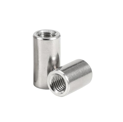 M2 M2,5 M3 M4 Runde Kupplungsmuttern Edelstahl Verlängern Lange Runde Kupplungsmutter Verbindungsgewinde Mutter Hardware-Zubehör (Size : 4x6x20mm(2pcs)) von CHATROOM
