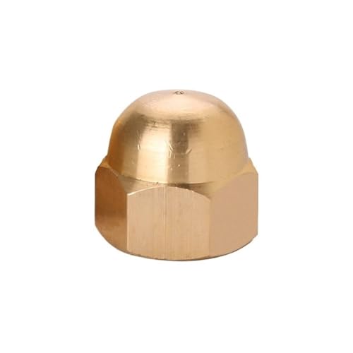 M3 M4 M5 M6 M8 M10 M12 M14 M16 M18 M20 Messing Hutmuttern, Kupfer Bronze, Messing Hutmutter, Hutmutter mit Hutrundkopf, Sechskantmuttern (Size : M5-10pcs) von CHATROOM