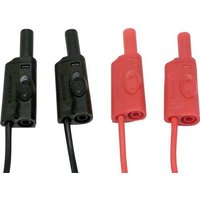 Chauvin Arnoux Messleitungs-Set [4mm Sicherheits-Stecker - ] 2m Rot, Schwarz 1 Set von CHAUVIN ARNOUX