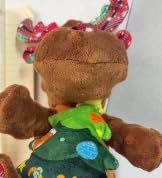 CHAWONER Hundespielzeug Weihnachten, Quietschendes Rentiere, langlebige Zahnreinigung, Interaktives Weihnachtshirsch Plüsch-Hundespielzeug, Welpen, kleine und mittelgroße Hunde von CHAWONER