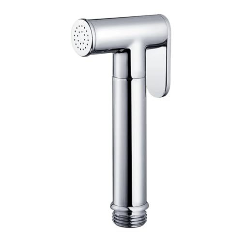 1 Stück Messing Bidet Wasserhahn Handheld Bidet Sprayer Set Handbrause Badezimmer Sprayer Hygienische Dusche (Color : Round Chrome, Size : G1/2) von CHBAKARST