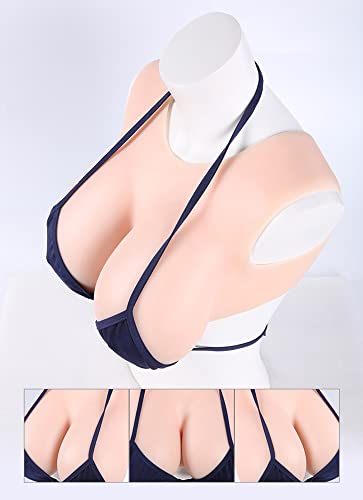 CHBIN Brustformen Brustprothese Künstliche Brüste Transgender Silikon Gefüllt H Cup Silikon Brüste Brustprothese künstliche brüste Brüste Für Crossdresser Transgender, Elfenbein von CHBIN