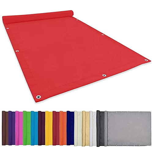 CHBIN Sonnensegel Sonnenschutz 1.5x2.2M Wasserabweisend imprägniert 95% UV-Block Sonnensegel Sonnenschutz Schattennetz inkl Befestigungsseile Für Garten Balkon Und Terrasse, Rot, 22073 von CHBIN