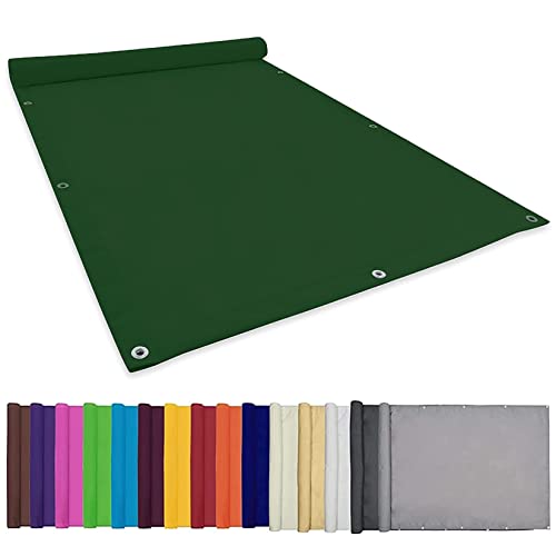 CHBIN Sonnensegel Sonnenschutz 2.5x9M Wasserabweisend imprägniert 95% UV-Block Schattennetz Sonnensegel inkl Befestigungsseile Für Garten Terrasse Balkon, Dunkelgrün, 22073 von CHBIN