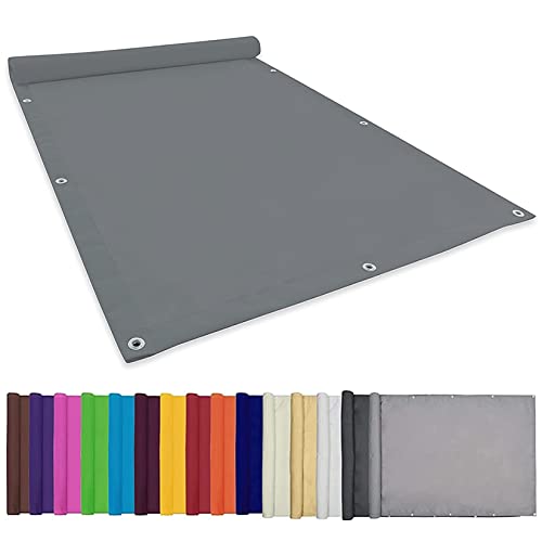 CHBIN Sonnensegel Sonnenschutz 3.5x9M Sonnenschutz UV Schutz Wasserabweisend Sonnensegel Sonnenschutz Sonnensegel inkl Befestigungsseile Für Garten Terrasse Camping, Hellgrau, 22073 von CHBIN