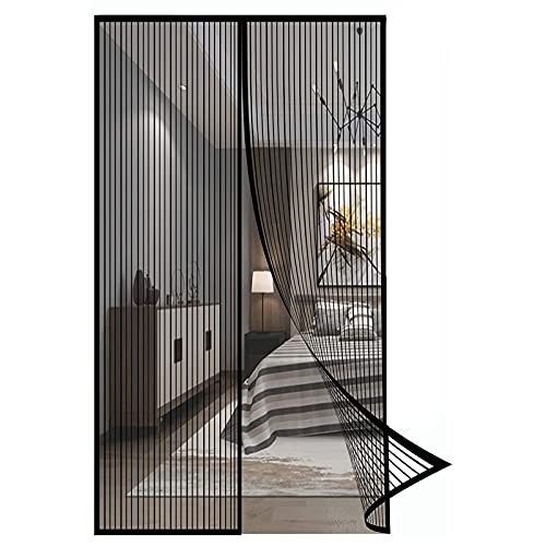 Tür Insektenschutz 75x225cm Einfach zu montieren Vorhang Fliegenvorhang Magnetverschluss faltbar für Flure/Türen/Windows/Wohnzimmer, Schwarz Tür Insektenschutz 75x225cm Einfach zu montieren Vorhang Fliegenvorhang Magnetverschluss faltbar für Flure/Türen/Windows/Wohnzimmer, Schwarz von CHBIN