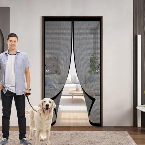 Fliegenvorhang Magnetisch 107 x 260 cm Anpassbar, Lichtdurchlässig, Einfache Montage, Selbstschließend, Magnet Fliegenvorhang für Schlafzimmertür, Fenstertür, Schwarz Fliegenvorhang Magnetisch 107 x 260 cm Anpassbar, Lichtdurchlässig, Einfache Montage, Selbstschließend, Magnet Fliegenvorhang für Schlafzimmertür, Fenstertür, Schwarz von CHBIN