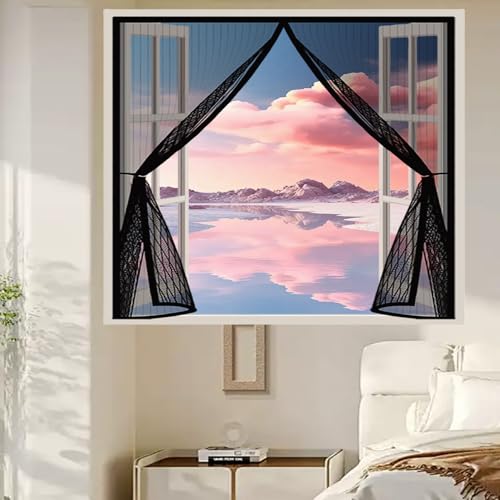 Magnet Fliegengitter Fenster 200 x 192 cm Anpassbar, Lichtdurchlässig, Einfache Montage, Selbstschließend, Magnet Fenster Insektenschutz für Schlafzimmertür, Fenstertür, Schwarz Magnet Fliegengitter Fenster 200 x 192 cm Anpassbar, Lichtdurchlässig, Einfache Montage, Selbstschließend, Magnet Fenster Insektenschutz für Schlafzimmertür, Fenstertür, Schwarz von CHBIN