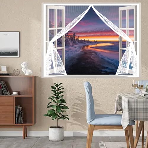 Magnetische Fliegengitter Tür 172 x 150 cm Anpassbar, Lichtdurchlässig, Einfache Montage, Selbstschließend, Fliegengitter für Fenster für Fenster, Zimmertür, Veranda, Weiß Magnetische Fliegengitter Tür 172 x 150 cm Anpassbar, Lichtdurchlässig, Einfache Montage, Selbstschließend, Fliegengitter für Fenster für Fenster, Zimmertür, Veranda, Weiß von CHBIN
