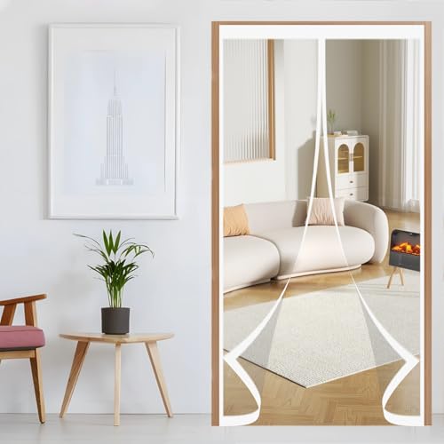 Thermovorhang Kälteschutz 140 x 225 cm Thermo Kälteschutz Winter Wasserdicht Und Warme, Winddicht, Thermo Türvorhang Privat für Kellertür Balkon Terrassen, A von CHBIN