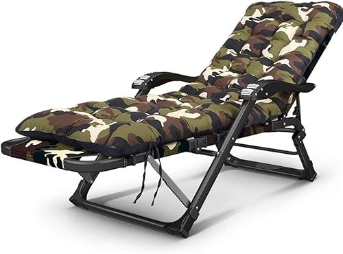 CHCHC Abnehmbarer Baumwollbadstuhl, Außenliegestuhl Strandstuhl Gartenstuhl Büro Lounge Stühle Verstellbarer Klappstuhl Liegen(Green) von CHCHC