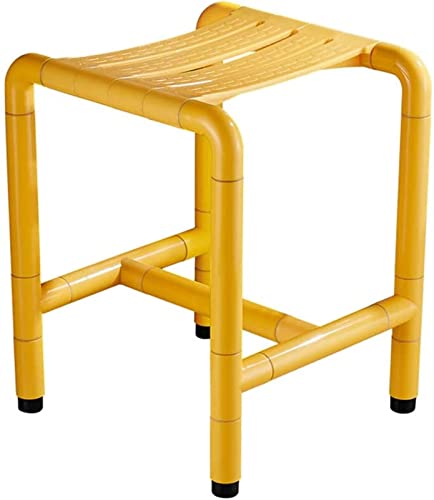 CHCHC Badestuhl for Behinderte, Badezimmerstuhl for Schwangere for ältere Menschen, Badehilfe, Sitzhilfen, Verstellbarer, Rutschfester Stuhl for die Gesundheitssicherheit Duschstuhl(Yellow) von CHCHC