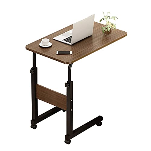 CHCHC Beistelltisch Mit Rollen,Höhenverstellbar 26,7-32,6 Zoll Arbeitsständer Tragbarer Schreibtisch Stehpult Laptop-Workstation-Sofa von CHCHC