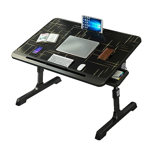 CHCHC Beweglicher Beistelltisch, Mehrere Optionen Verfügbar Home Study Desk Computerbüro Im Schlafsaal Faltbar Kleiner Tisch Anheben(Drawer) von CHCHC