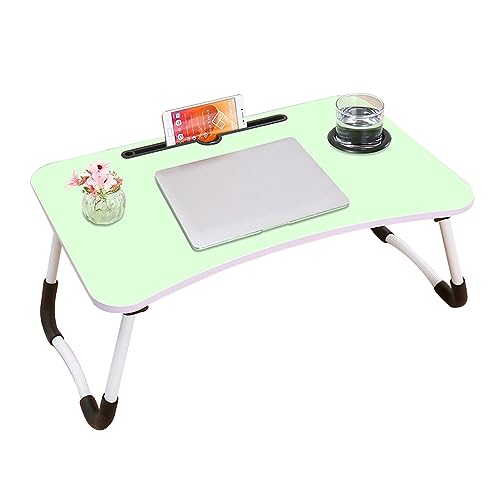 CHCHC Beweglicher Computer Schreibtisch, Bequem Schlafzimmertisch Moderner Minimalismus Auf Dem Bett Erkerfenster Multifunktionstisch(Green) von CHCHC