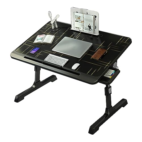 CHCHC Beweglicher Computer Schreibtisch, Büro Schlafzimmer Faltbar Hubtisch mit Schubladen Bücherregal USB-Buchse Multifunktionstisch CHCHC Beweglicher Computer Schreibtisch, Büro Schlafzimmer Faltbar Hubtisch mit Schubladen Bücherregal USB-Buchse Multifunktionstisch von CHCHC