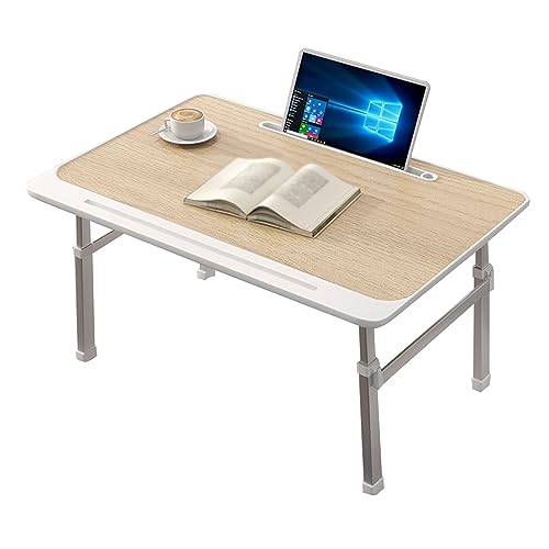 CHCHC Beweglicher Computer Schreibtisch, Einstellbar Hubtisch Schlafsaal Bett Schreibtisch Leselernen Multifunktionaler Klapptisch(Yellow) von CHCHC