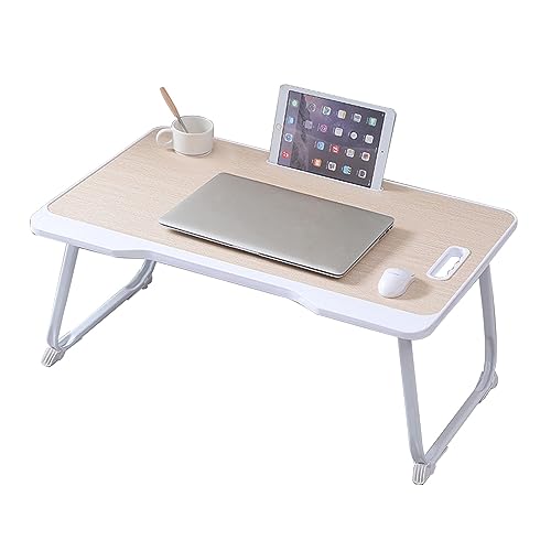 CHCHC Beweglicher Computer Schreibtisch, Mehrere Stile Verfügbar rutschfest Klapptisch Schlafzimmer Balkon Erkerfenster Multifunktionstisch(Yellow,A) von CHCHC
