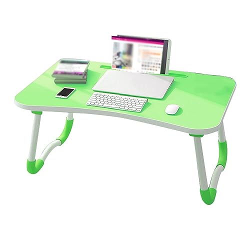 CHCHC Beweglicher Computer Schreibtisch, Schlafsaal Auf Dem Bett Klappbarer Kleiner Tisch Moderner rutschfest Multifunktionstisch(Green) von CHCHC