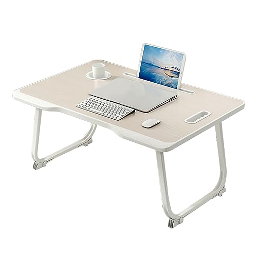 CHCHC Beweglicher Computer Schreibtisch, Studentenwohnheim Schlafzimmer Auf Dem Bett Klapptisch Moderner Minimalismus Lernen Schreibtisch(Yellow) von CHCHC