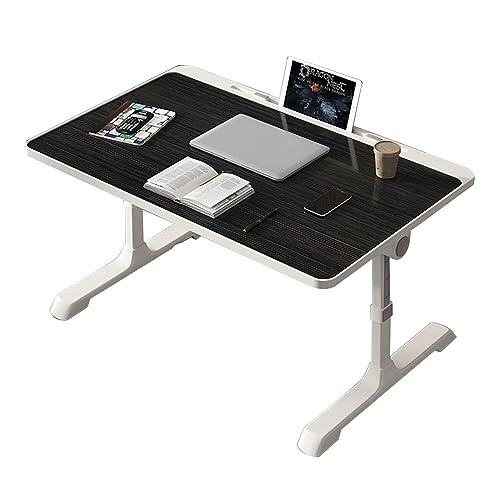CHCHC Erhöhter Tisch, Klappbett Schlafzimmer Höhenverstellbar Kleiner Tisch Innenbalkon Erkerfenster Beweglicher Computer-Schreibtisch(Black) von CHCHC