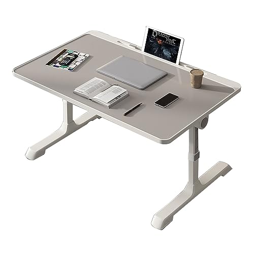 CHCHC Erhöhter Tisch, Klappbett Schlafzimmer Höhenverstellbar Kleiner Tisch Innenbalkon Erkerfenster Beweglicher Computer-Schreibtisch(Light Gray) von CHCHC