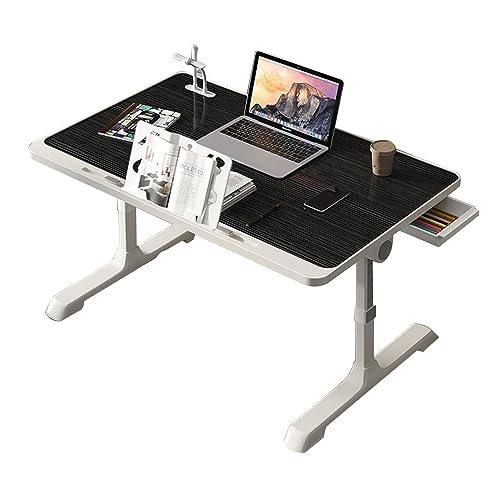 CHCHC Erhöhter Tisch, Mehrfachauswahl Multifunktionstisch Modern Höhenverstellbar Schlafzimmer Balkon Beweglicher Computer-Schreibtisch(Black,E) von CHCHC