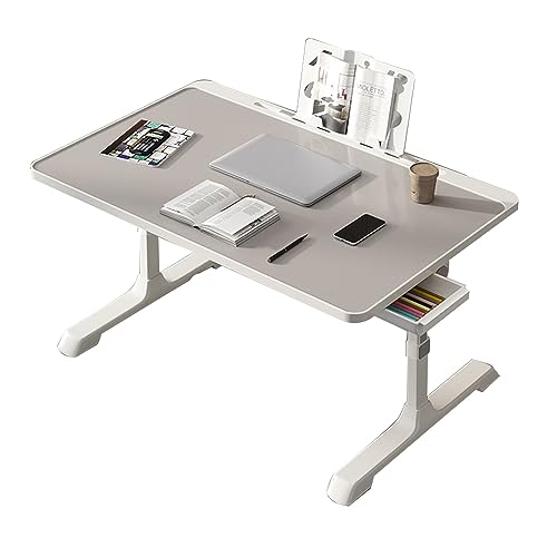 CHCHC Erhöhter Tisch, Mehrfachauswahl Multifunktionstisch Modern Höhenverstellbar Schlafzimmer Balkon Beweglicher Computer-Schreibtisch(Light Gray,C) von CHCHC