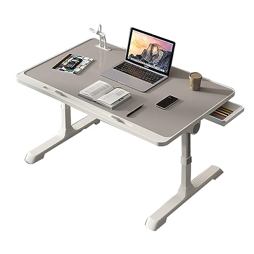 CHCHC Erhöhter Tisch, Mehrfachauswahl Multifunktionstisch Modern Höhenverstellbar Schlafzimmer Balkon Beweglicher Computer-Schreibtisch(Light Gray,D) von CHCHC