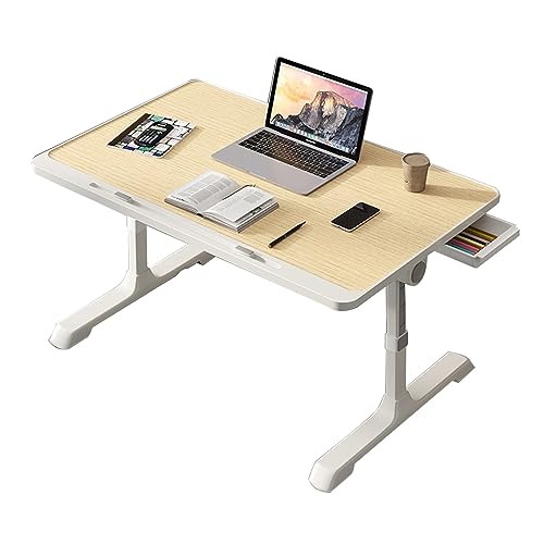CHCHC Erhöhter Tisch, Mehrfachauswahl Multifunktionstisch Modern Höhenverstellbar Schlafzimmer Balkon Beweglicher Computer-Schreibtisch(Yellow,B) von CHCHC
