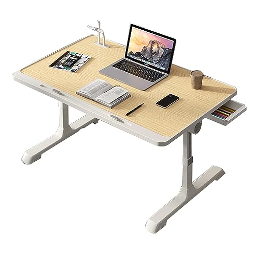 CHCHC Erhöhter Tisch, mit Schubladen USB Multifunktionaler Tisch Höhenverstellbar Schlafzimmer Bett Beweglicher Computer-Schreibtisch(Yellow) von CHCHC