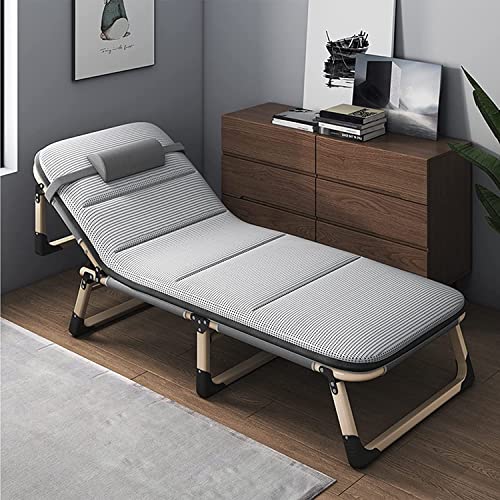 CHCHC Faltbare Sonne Liege Garten Liege, verstellbare Rückenlehne Extra Polster Home Office Entspannungsbett Stuhl tragbare Sonnenmenge Liegen von CHCHC