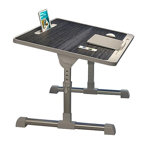 CHCHC Höhenverstellbar Beistelltisc, Moderner Minimalismus Faule Menschen Höhenverstellbar Klapptisch Auf Dem Bett Schlafsaal Klapptisch(Black) von CHCHC
