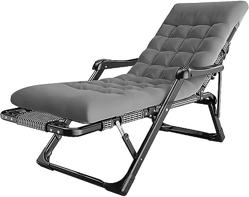 CHCHC Klappbare Schwerelosigkeitsstühle, mit Kissen, Mittagessen, Klappbett, Freizeit, Rückenlehne, faules Sofa, Zuhause, Balkon, tragbarer Stuhl Liegen CHCHC Klappbare Schwerelosigkeitsstühle, mit Kissen, Mittagessen, Klappbett, Freizeit, Rückenlehne, faules Sofa, Zuhause, Balkon, tragbarer Stuhl Liegen von CHCHC