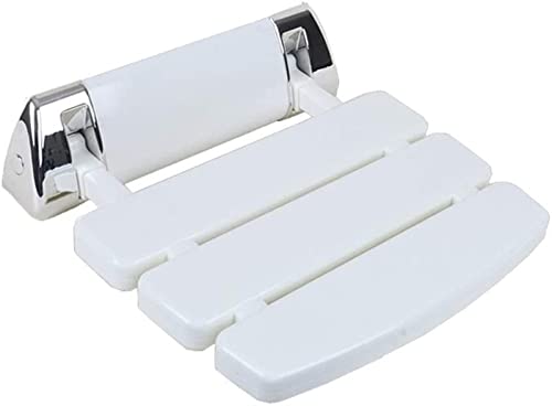 CHCHC Klappbarer Duschsitz, Badezimmer-Toilettenstuhl for Behinderte aus Kunststoff, an der Wand befestigter Badestuhl aus Aluminiumlegierung, Rutschfester Hocker Duschstuhl von CHCHC