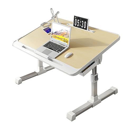CHCHC Klappbarer Hubtisch, Höhenverstellbar Home Study Desk Studentenwohnheime Schwimmende Fenster Tragbar Computertisch(Yellow) von CHCHC
