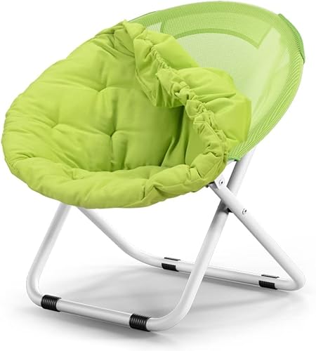 CHCHC Klappende Sonnenliege, Abnehmbarer Hocker Beach Stuhl Gartenstuhl Mondstuhl Sonnenstuhl Runde Stuhl Balkon Stühle Stühle Liegen(Fruit Green) von CHCHC