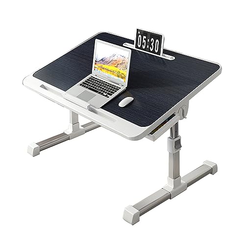 CHCHC Laptoptisch Computertisch, Klappbar Das Hubbett Kleiner Tisch Home Study Desk Höhenverstellbar Schlafzimmer Computer Fenstertisch(Black) von CHCHC