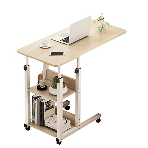 CHCHC Laptoptisch Mit Rollen,Tragbar Nachttisch Sofa Side Study Lese-Esstisch for Schlafzimmer Wohnzimmer Begrenzter Platz von CHCHC