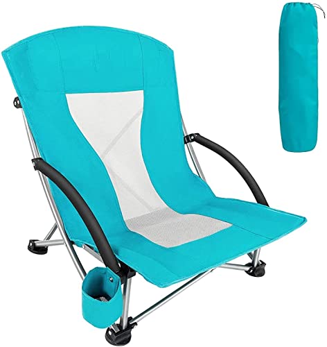 CHCHC Low SONDEL Beach Klappstuhl for Rasenfischereifestivals Perfekte Sonnenstühle Leichte Faltbare tragbare Campingstuhl Liegen(Green) von CHCHC