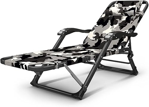 CHCHC Massage Armlehnen Siesta Stuhl, Outdoor Beach Sun Loungers Level 15 Multifunktionsklappstuhl Lazy Sessel Liege Liegen(Gris) von CHCHC