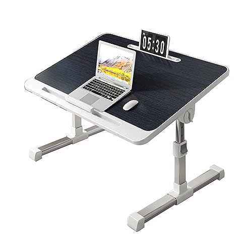 CHCHC Mobiler Laptoptisch Schreibtisch, Kleiner Tisch Auf Klappbarem Computer Im Schlafzimmer Home Study Desk Studententisch Im Schlafsaal(Black) von CHCHC
