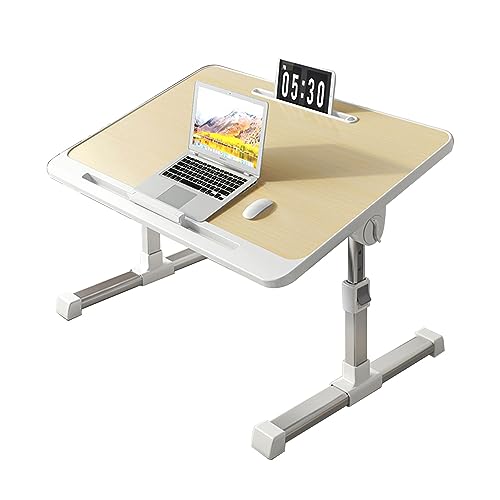 CHCHC Mobiler Laptoptisch Schreibtisch, Kleiner Tisch Auf Klappbarem Computer Im Schlafzimmer Home Study Desk Studententisch Im Schlafsaal(Yellow) von CHCHC
