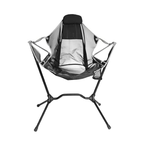 CHCHC Schaukelcampingstuhl for Strandfischerei Picknick tragbare Liege Ultraleiche Kompakte Klappgarten Lounge Stühle Liegen(Gris) von CHCHC