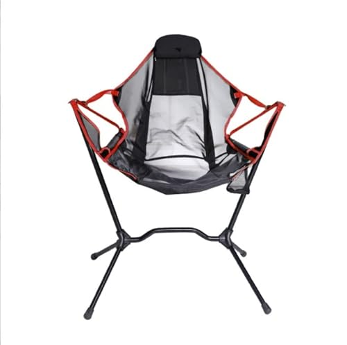 CHCHC Schaukelcampingstuhl for Strandfischerei Picknick tragbare Liege Ultraleiche Kompakte Klappgarten Lounge Stühle Liegen(Red) von CHCHC