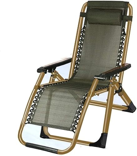 CHCHC Stuhl mit Zero Gravity, Deck Patio Beach mit Kissen- und Utility Tably Outdoor Lounge Patio Chairs Verstellbares Klappspiegel Liegen(Small Square) von CHCHC
