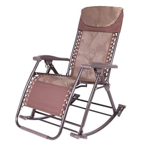 CHCHC Tragbarer Klappstuhl, Alter Mann Balkon Büro Siesta Stuhl Outdoor Campingstuhl Sun Loungers Garten Sessel Liegen von CHCHC