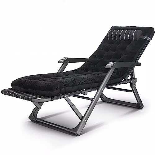 CHCHC Tragbarer Zero-Gravity-Liegestuhl, Liegestuhl, Büro, Mittagspause, Nickerchen, Sommer, Zuhause, Strand, Balkon, Freizeitstuhl Liegen(with pad A) von CHCHC