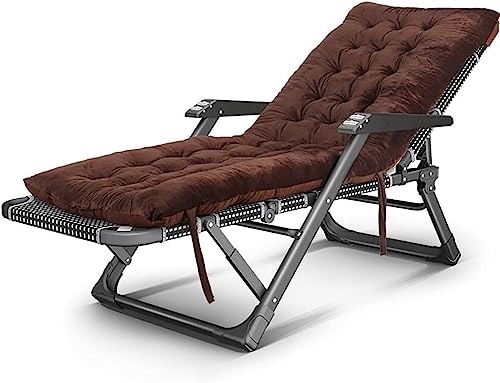 CHCHC Tragbarer Zero-Gravity-Liegestuhl, Liegestuhl, Mittagspause, Nickerchen, Strandkorb, Balkon, Freizeit, Heimstuhl Liegen(Coffee) von CHCHC